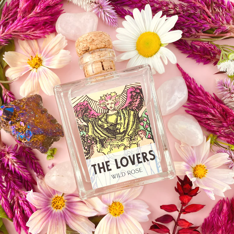 Handcrafted love potion for heart chakra work during personalized psychic readings
